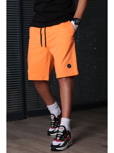 Madmext Men's Orange Basic Shorts 5446