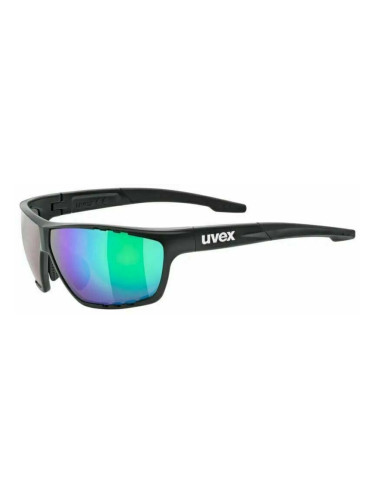 UVEX Sportstyle 706 CV Black Mat/Colorvision Mirror Green Колоездене очила