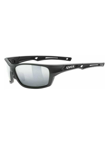 UVEX Sportstyle 232 Polarized Black/Mirror Silver Колоездене очила