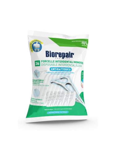 Biorepair Antibacterial Disposable Interdental Floss Конец за зъби Комплект