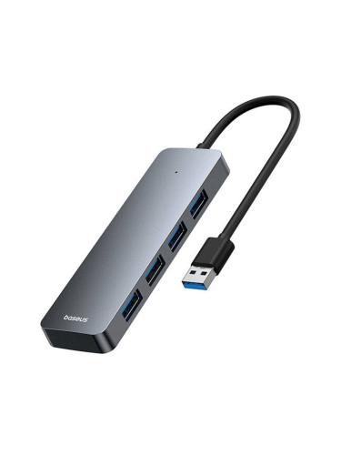 USB хъб Baseus UltraJoy, 4 Порта, USB към 4xUSB 3.0, 0.15m, Сив - 12072