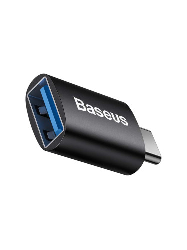 Преходник Baseus Ingenuity, USB F към Type-C, OTG, Черен - 40395