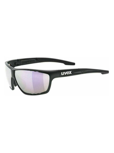 UVEX Sportstyle 706 CV Black Mat/Colorvision Mirror Pink Колоездене очила