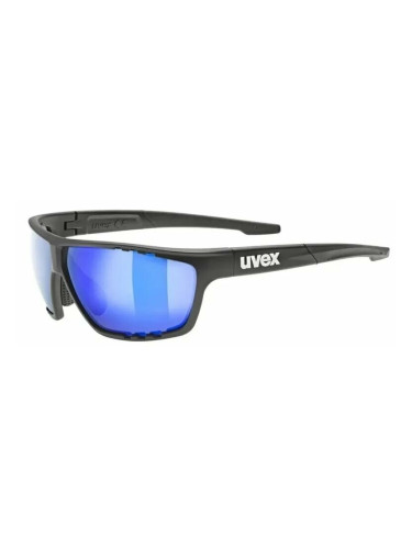 UVEX Sportstyle 706 CV Black Mat/Colorvision Mirror Blue Колоездене очила