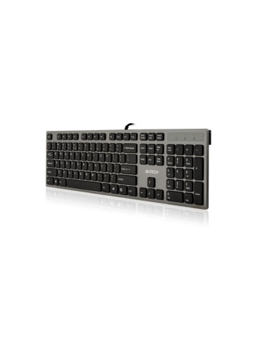 Клавиатура A4Tech X-Key KV-300H, slim, 2-портов USB хъб, USB