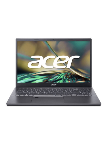 Лаптоп Acer Aspire 5 A515-57-753J (NX.KN4EX.009)(сив), десетядрен Intel Core i7-12650H 2.3/4.7GHz, 15.6" (39.62cm) Full HD дисплей, (HDMI), 16GB DDR4, 512GB SSD NVMe, 1x USB-C, Free DOS, 1.77kg
