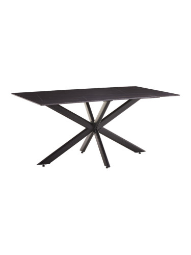 Трапезна маса цвят черен мрамор-черен