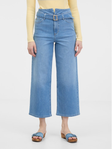 Light blue women's wide-leg jeans ORSAY