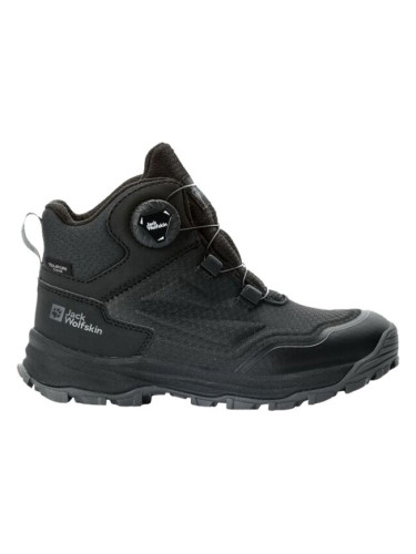 Jack Wolfskin CYROX TEXAPORE DIAL MID K Детски туристически обувки, черно, размер