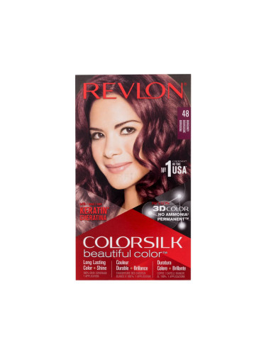 Revlon Colorsilk Beautiful Color Боя за коса за жени 59,1 ml Нюанс 48 Burgundy