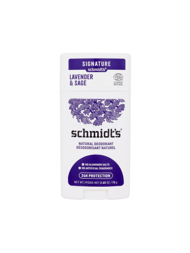 schmidt's Lavender & Sage Natural Deodorant Дезодорант за жени 75 гр