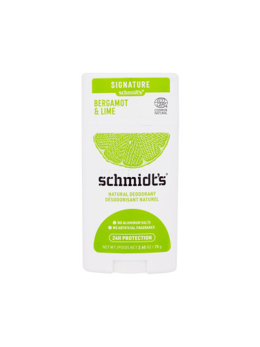 schmidt's Bergamot & Lime Natural Deodorant Дезодорант за жени 75 гр