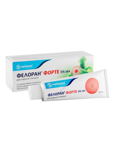 ФЕЛОРАН ФОРТЕ гел 5% 120 г СОФАРМА