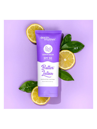 EARTH RHYTHM | Lemon Balm Butter Lotion SPF 50, 200 ml