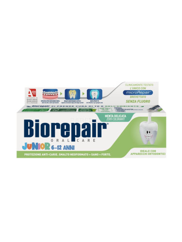 Biorepair Junior 6-12 Mint Паста за зъби за деца 75 ml