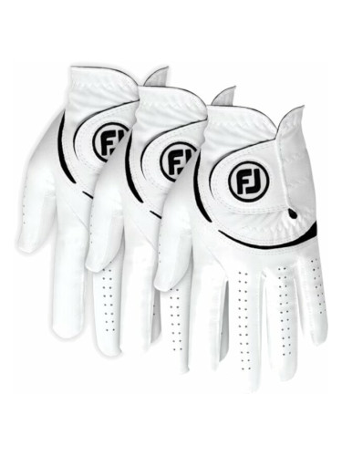 Footjoy Weathersof Golf (3 Pack) White/Black S Мъжки ръкавици