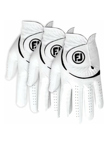 Footjoy Weathersof Golf (3 Pack) White/Black Лява ръка S Мъжки ръкавици