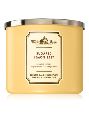 Bath & Body Works Sugared Lemon Zest ароматна свещ III. 411 гр.