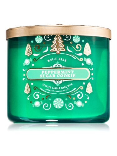 Bath & Body Works Peppermint Sugar Cookie ароматна свещ 411 гр.