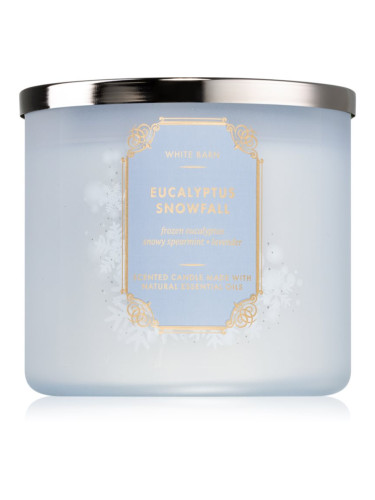 Bath & Body Works Eucalyptus Snowfall ароматна свещ 411 гр.