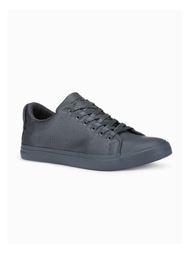 Ombre BASIC men's shoes sneakers in combined materials - gray