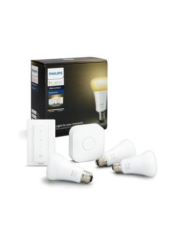 Основен комплект Philips Hue WHITE AMBIANCE 3xE27/9,5W/230V