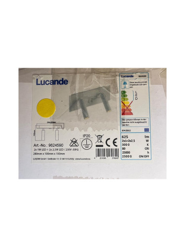 Lucande - LED Аплик MAGYA 2xLED/2,5W/230V + 2xLED/1W/230V