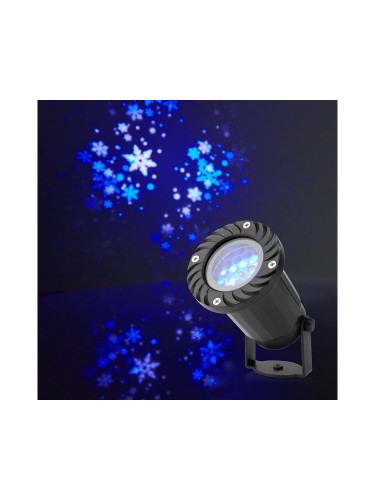 Nedis CLPR1 - LED Екстериорен Коледен снежен прожектор 5W/230V IP44