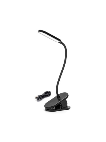 Aigostar - LED Димируема акумулаторна настолна лампа с щипка LED/2,5W/5V черен