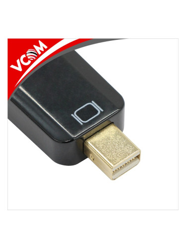 Преходник VCom CA334, от Mini DisplayPort(м) към HDMI(ж), черен