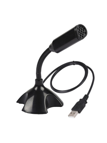 Микрофон D901U 58651, USB, за компютър, черен