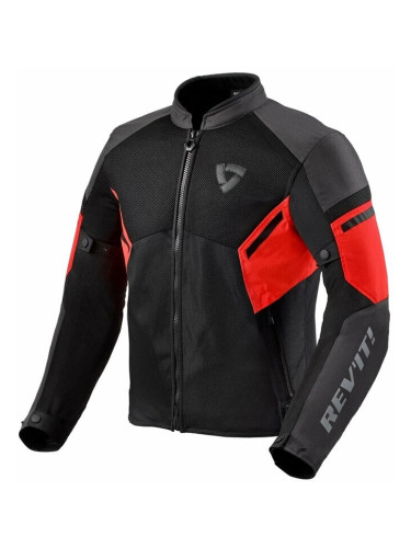 Rev'it! Jacket GT-R Air 3 Black/Neon Red L Текстилно яке