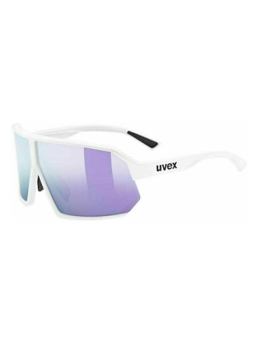 UVEX Sportstyle 237 White Mat/Mirror Lavender Колоездене очила