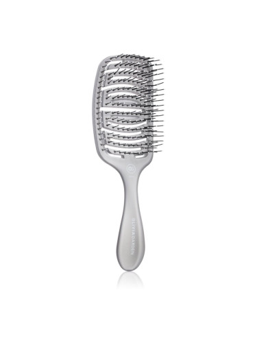 Olivia Garden ESSENTIAL CARE FLEX Medium Hair Bristles Четка за коса Ice Grey 1 бр.