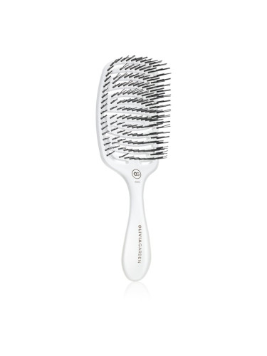 Olivia Garden ESSENTIAL CARE FLEX Medium Hair Bristles Четка за коса Ice White 1 бр.