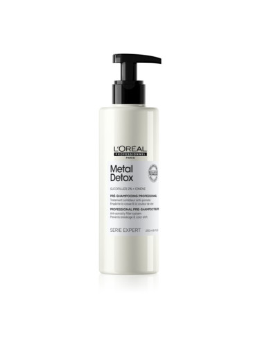 L’Oréal Professionnel Serie Expert Metal Detox грижа за използване преди нанасянето на шампоан за боядисана и увредена коса 250 мл.