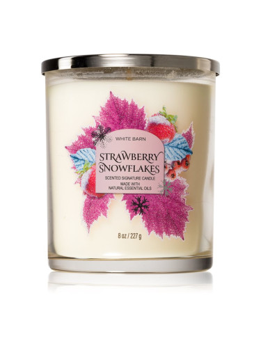 Bath & Body Works Strawberry Snowflakes ароматна свещ 411 гр.