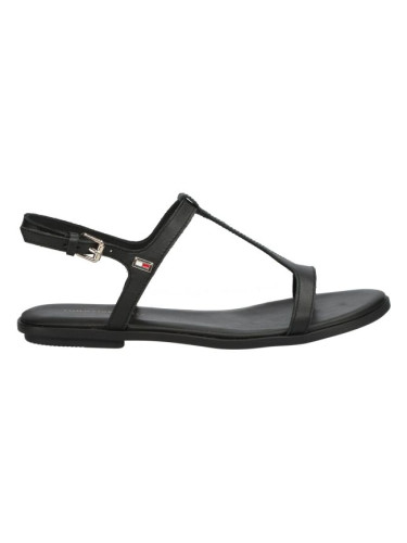 Tommy Hilfiger TH FLAT SANDAL Дамски сандали, черно, размер