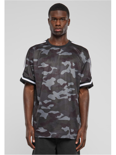 Men's T-shirt Oversized Mesh AOP - dark camouflage