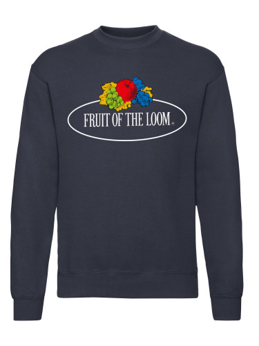 Men's Vintage Set in Sweat Sweatshirt with a large Fruit of the Loom logo