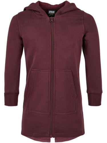 Girls Sweat Parka redwine