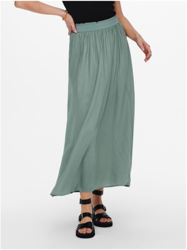 Light green women's maxi skirt ONLY Venedig
