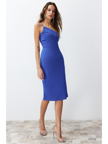 Trendyol Saxe-fitting Window/Cut Out Detailed Knitted Elegant Evening Dress