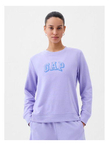 Light purple women's sweatshirt with GAP logo