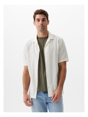 GAP Linen Shirt with Short Sleeves - Men's