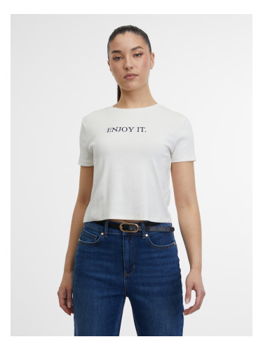 Orsay Cream Women's T-Shirt - Ladies