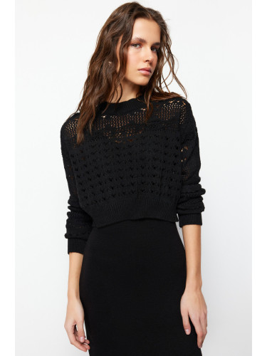 Trendyol Black Midi Knitwear Sweater Dress Suit