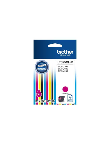 Касета ЗА BROTHER DCP-J100, DCP-J105, MFC-J200 Ink Cartridge High Yield for - Magenta - P№ LC525XLM- Заб.: 1300k.