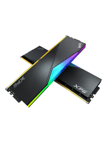 Памет 32GB (2x16GB) DDR5 5600MHz, A-Data XPG Lancer RGB, AX5U5600C3616G-DCLARBK, 1.25V