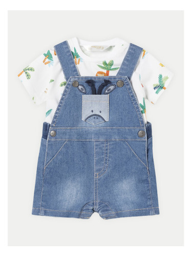 Mayoral Комплект тишърт и гащеризон 1624 Цветен Regular Fit